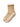 Scallop Crew Pilates Grip Sock - Toffee Spot