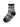 Zebra Crew Pilates Grip Sock - Black